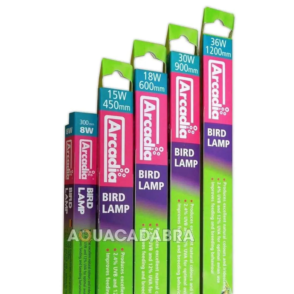Arcadia T8 UVB Fluorescent Artificial UV Light Lamp Ideal for Captive Birds