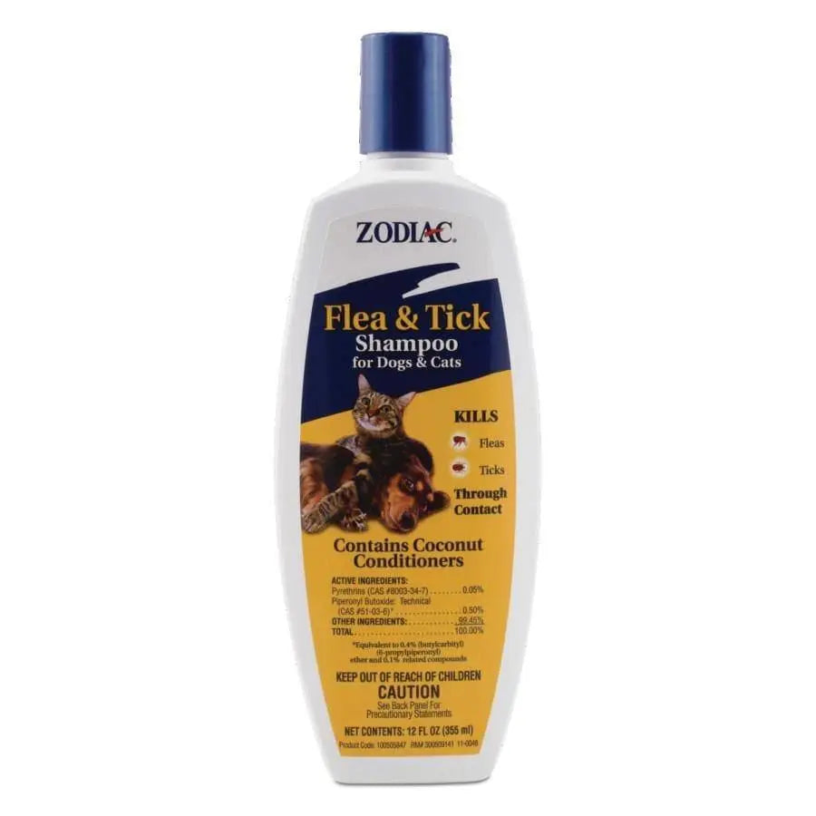 12 oz Zodiac Anti - Flea and Tick Shampoo for Dogs and Cats