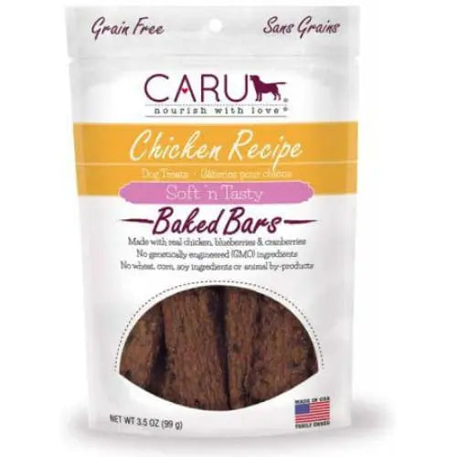 Caru Grain-Free Soft & Tasty Chicken Baked Bars Dog Treats