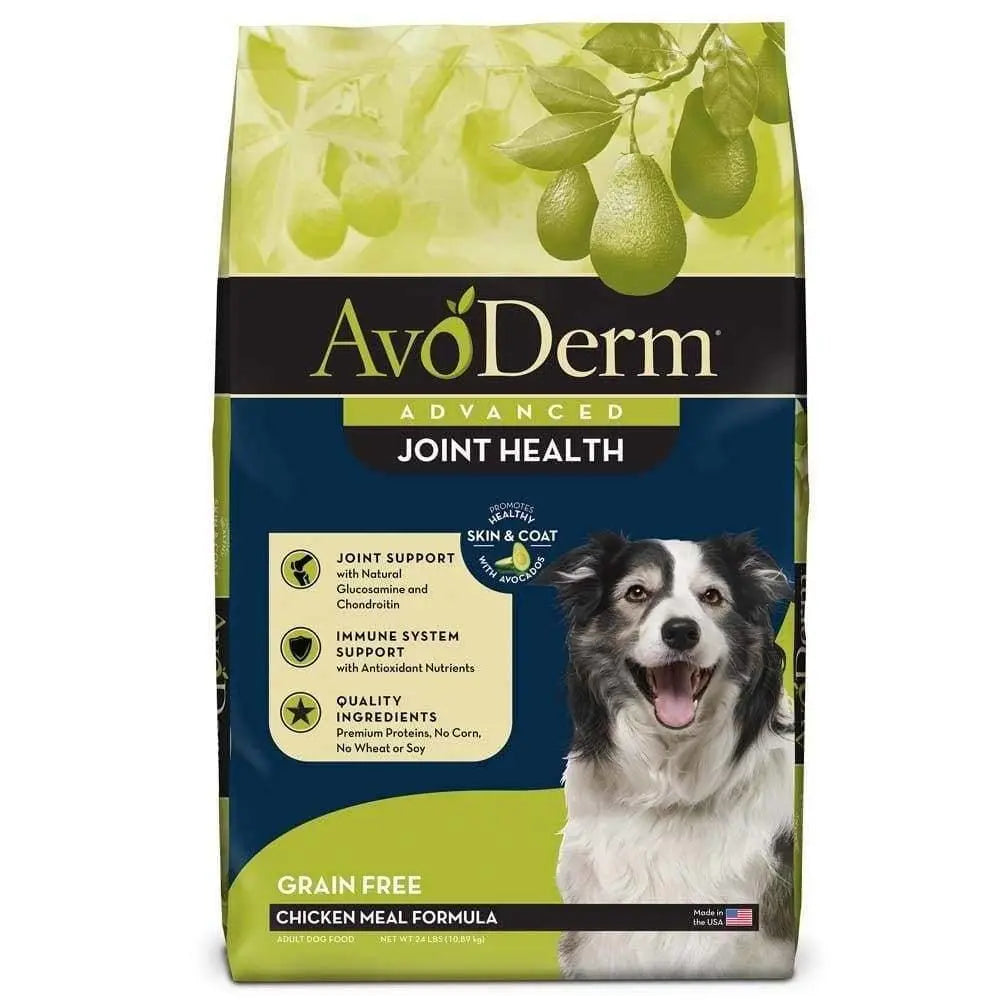 AvoDerm High - Quality Grain - Free Dry Dog Food with Chicken Meal for Joint Health