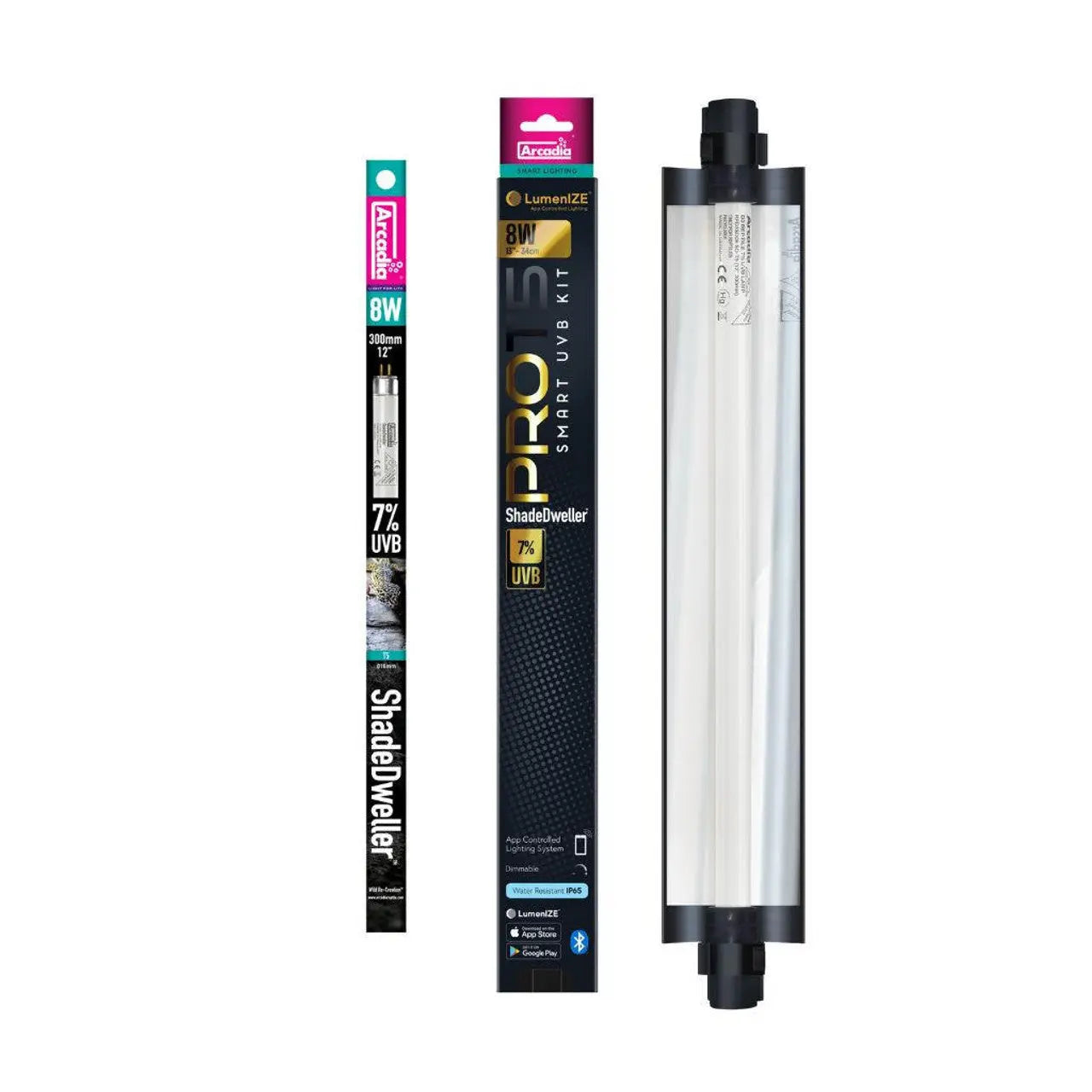 LumenIZE Pro T5 UVB 8-Watt Kit with 7% ShadeDweller UV-B