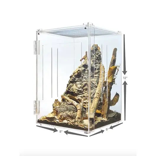 High - Grade Acrylic Front - Opening Terrarium Cage for Reptiles, Insects, Scorpions, and Amphibians