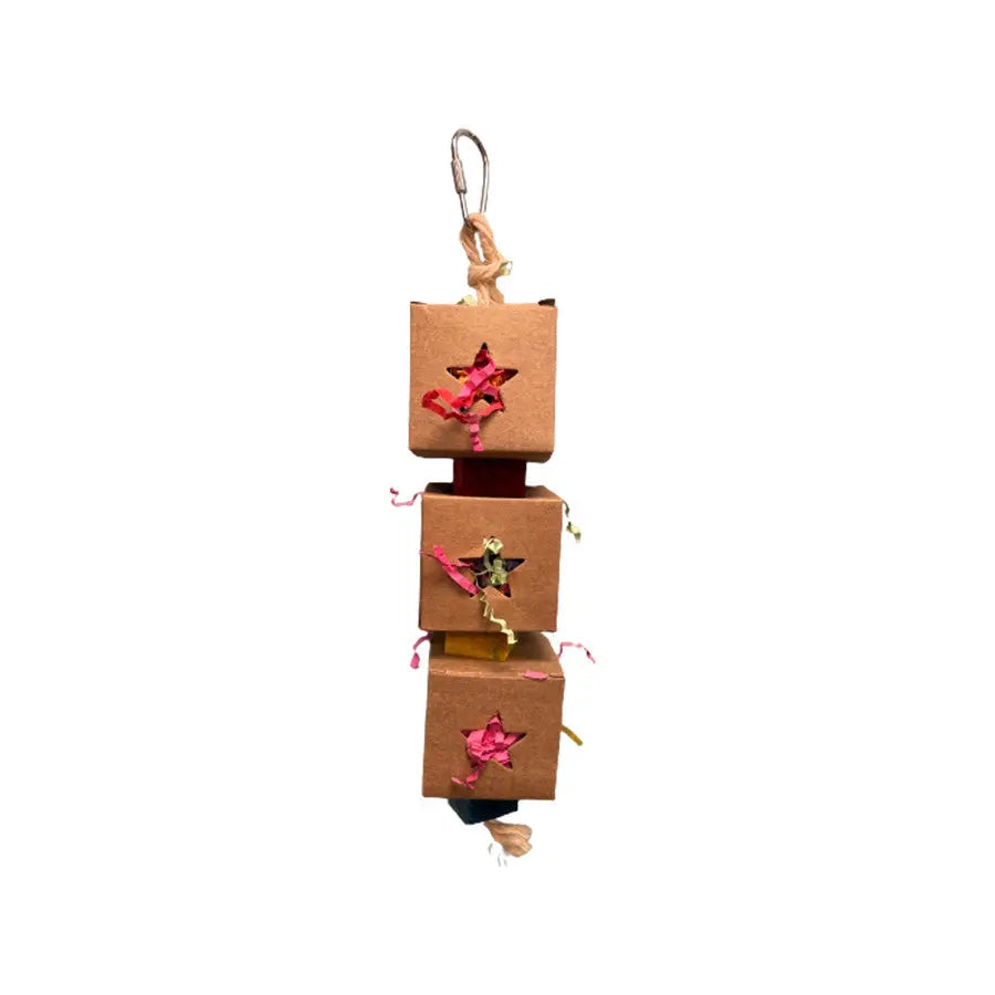 A & E Cages Happy Beaks Star Shred & Seek: Ideal Toy for Small - Medium Birds