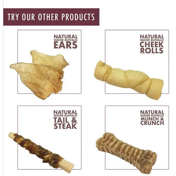 Premium Wild Eats All - Natural Water Buffalo Jerky Dog Treats, 3 - Ounce Pack