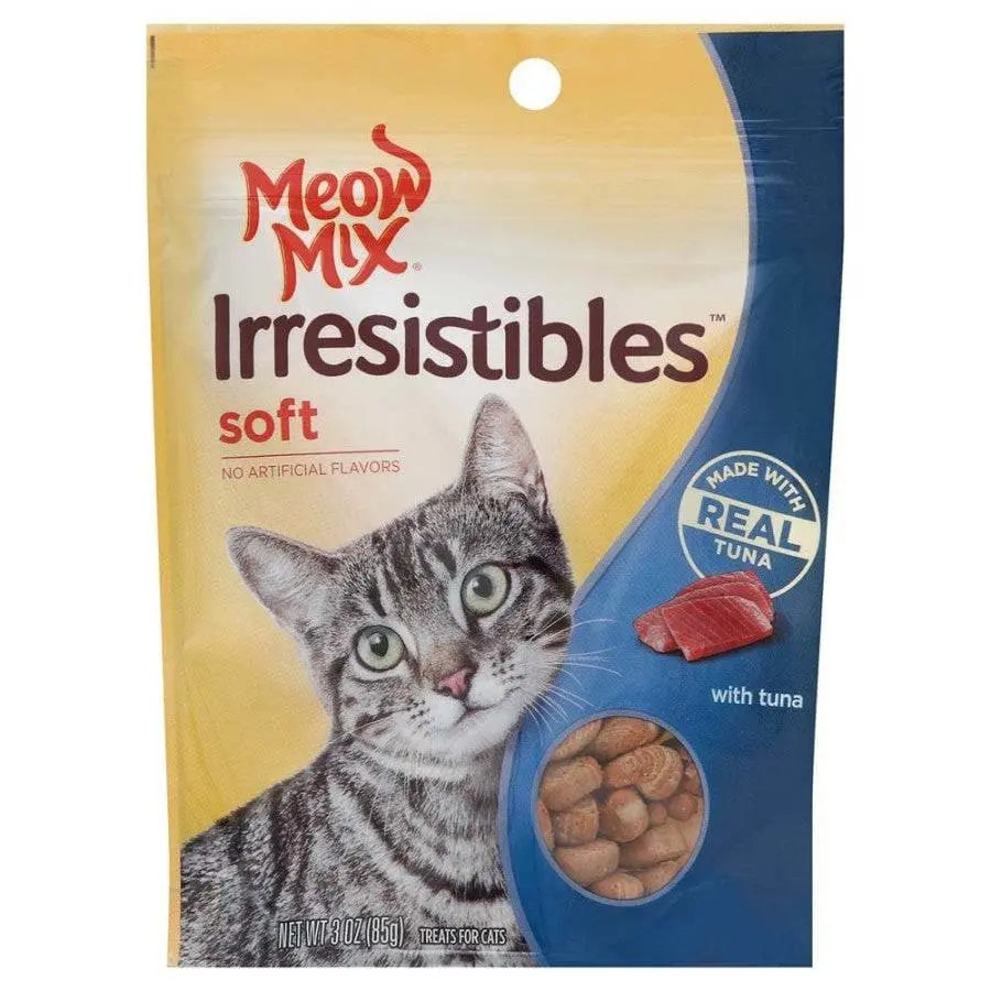 Delicious Meow-Mix Irresistibles Soft Treats for Cats