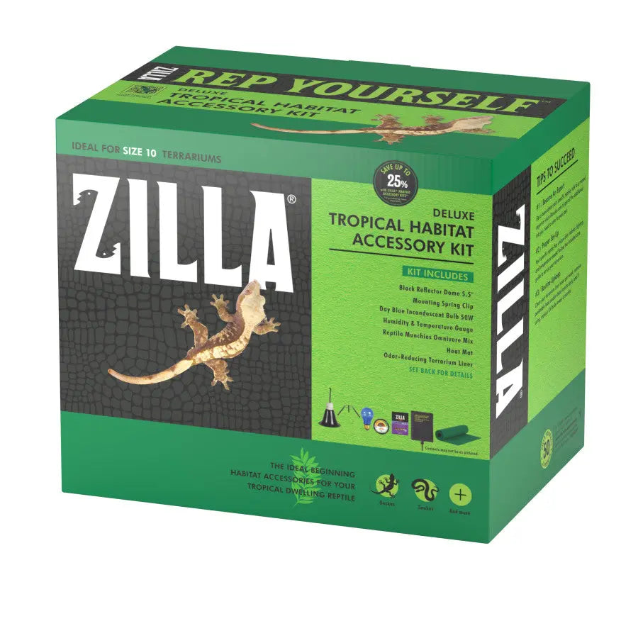 Zilla Tropical Starter Accessory Kit for Juvenile Reptiles