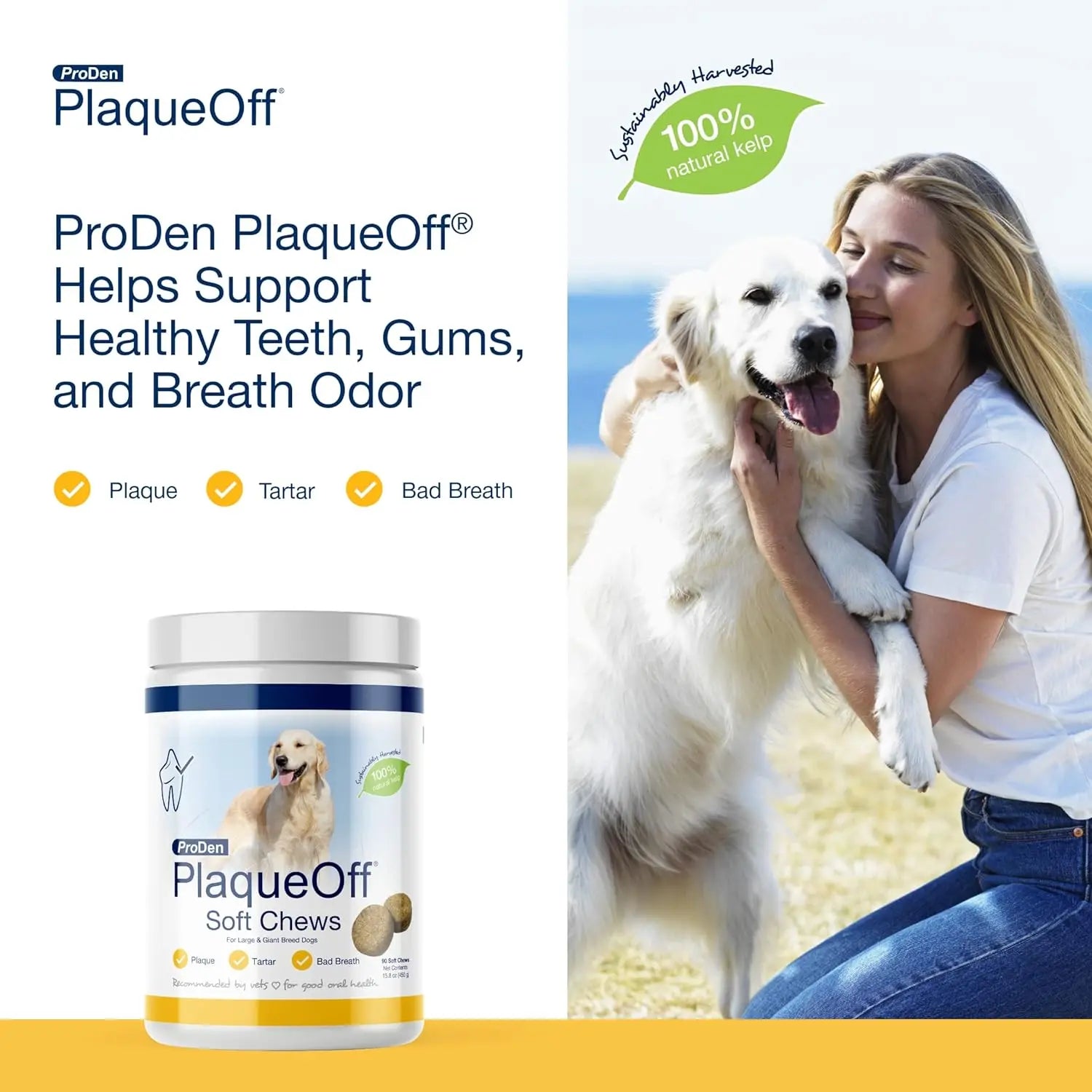ProDen PlaqueOff Soft Chews for Large - Sized Breed Dogs