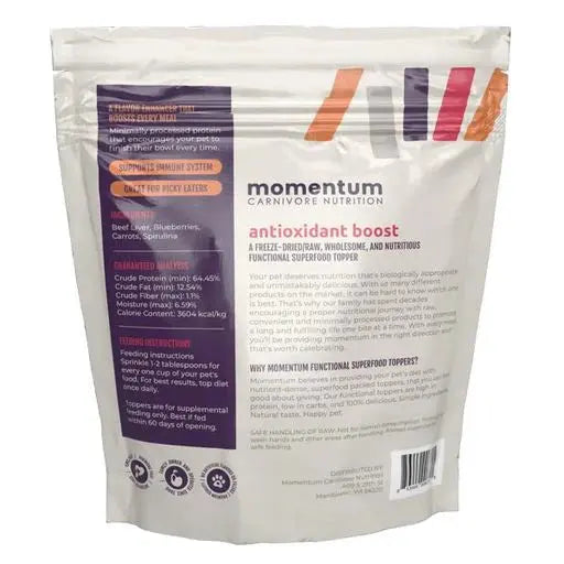 Momentum Carnivore Nutrition 3oz Freeze-Dried Raw Antioxidant-Rich Diet Topper