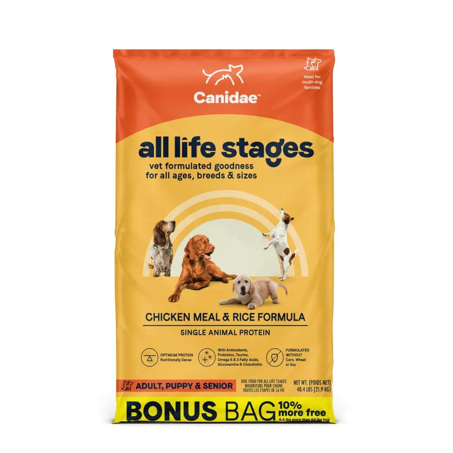 CANIDAE Premium Dry Dog Food with Chicken Meal & Rice Formula for All Life Stages