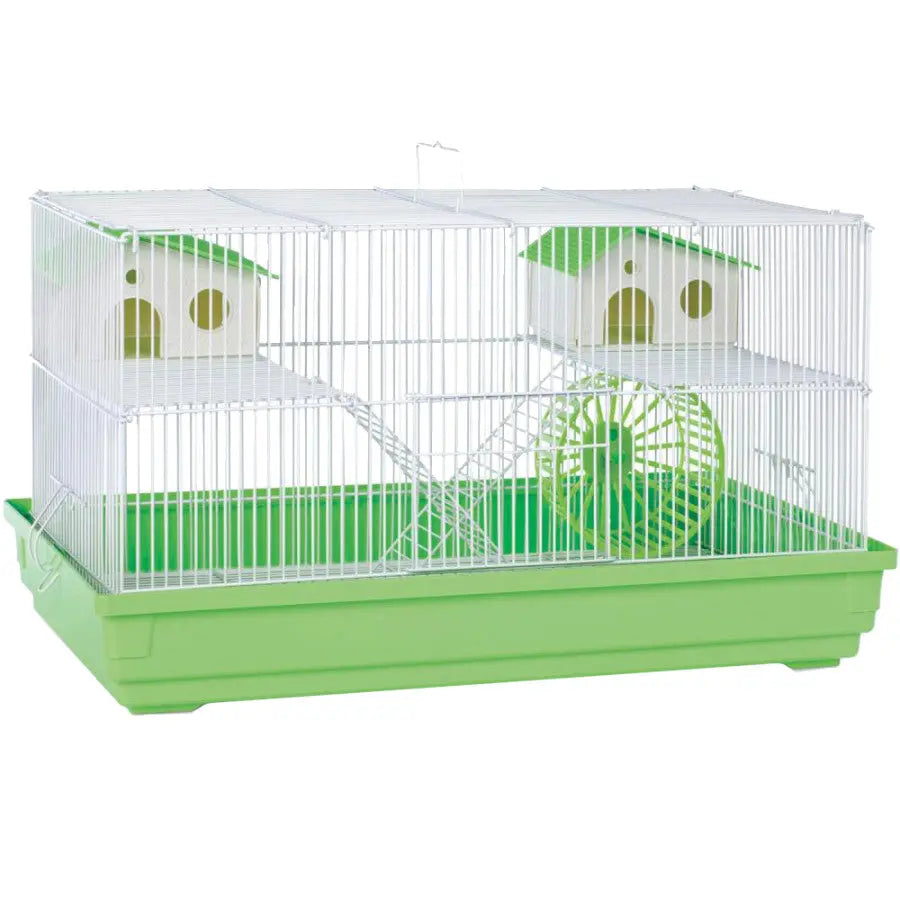 A & E Cages Premium Nibbles Hamster and Gerbil Two - Story Cage with Accessories