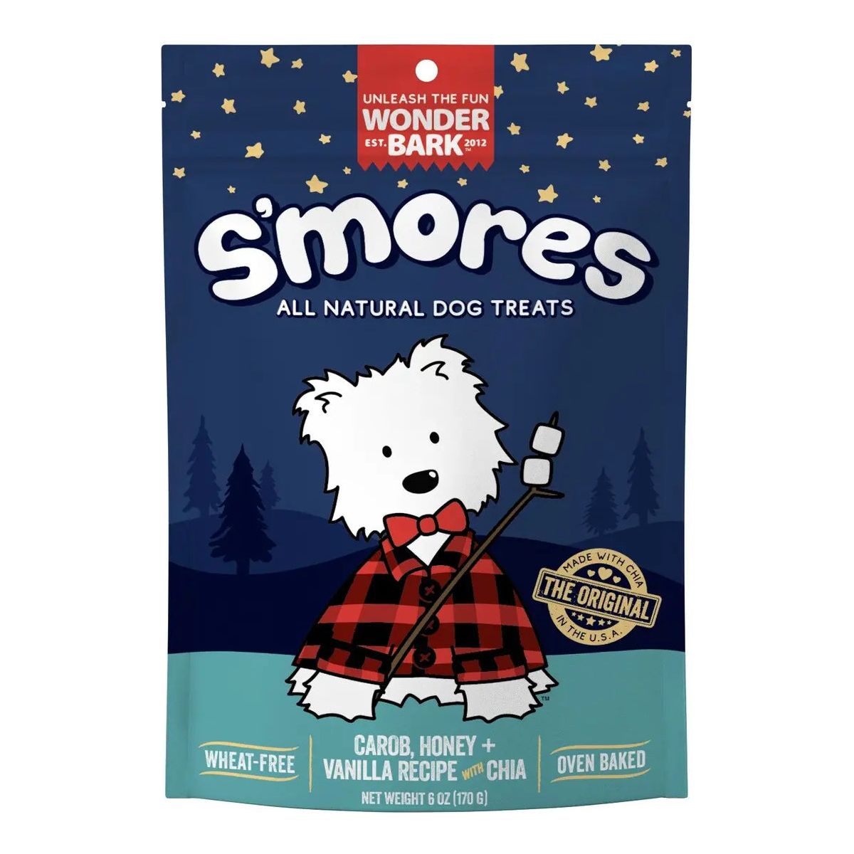Wonder Bark Everydays Premium S'mores Flavored Dog Biscuits - 6 Ounce Pack