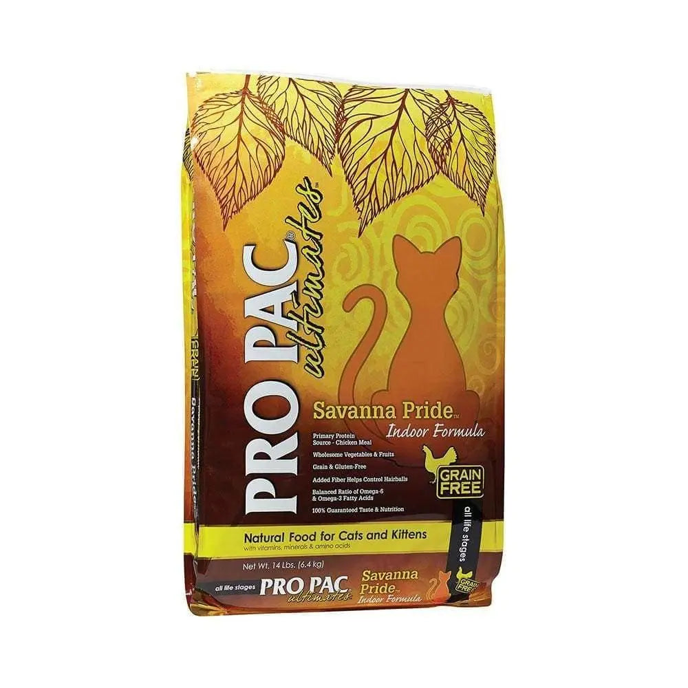 PRO PAC® Ultimates™ Savanna Pride™ Grain - Free Indoor Cat and Kitten Formula Cat Food
