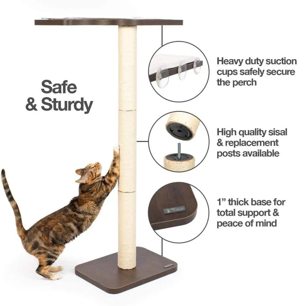 45-Inch Tall Ultimate Cat Window Perch, Climber, and Cat Tree