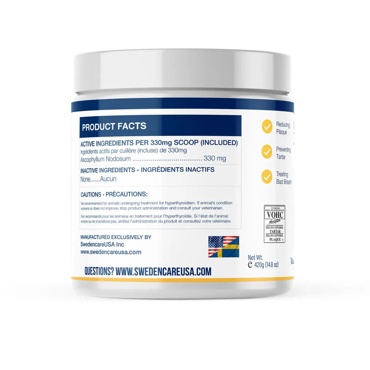 ProDen PlaqueOff All - Natural Dental Care Powder for Dogs and Cats