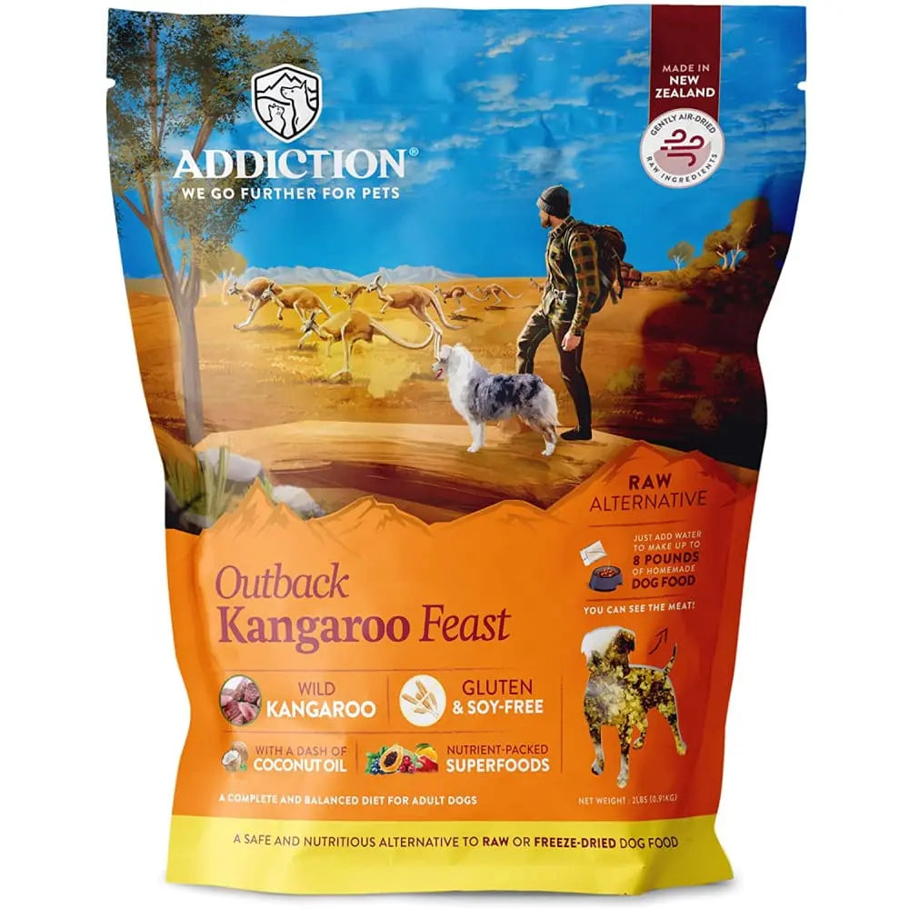 Addiction Outback Kangaroo Feast Air - Dried Dog Food for Skin and Coat Health