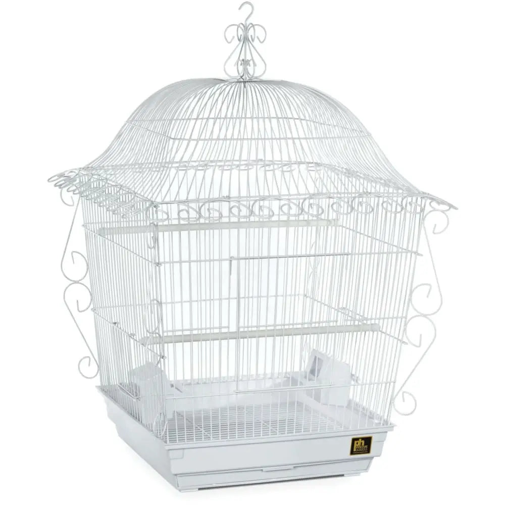 Prevue Pet Products White Jumbo Scrollwork Bird Cage for Cockatiels