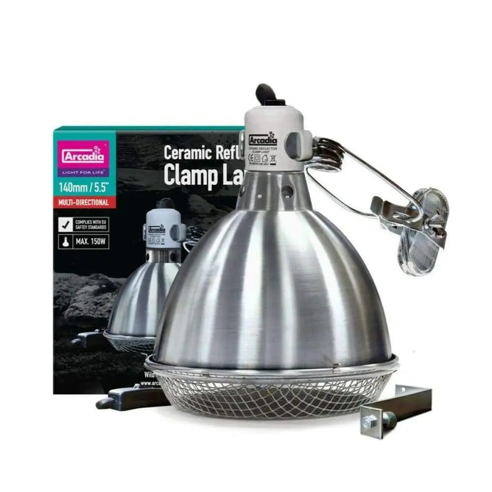Arcadia High - Quality Ceramic Reflector Clamp Lamp for Basking, Ideal Dome Holder for Tortoise Table