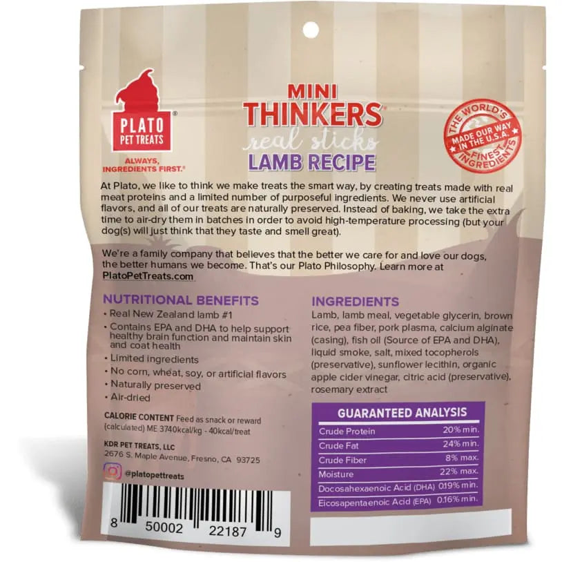 Plato Mini Lamb Treats for Training Smart Canine Thinkers