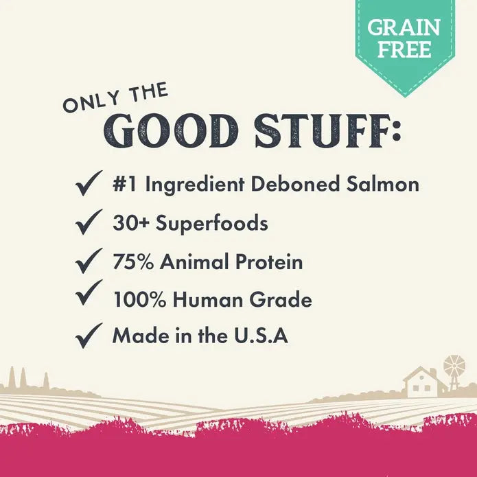 Healthy Dog Food - Health Extension Gently Air Dried Salmon Recipe, 2 Pound Bag