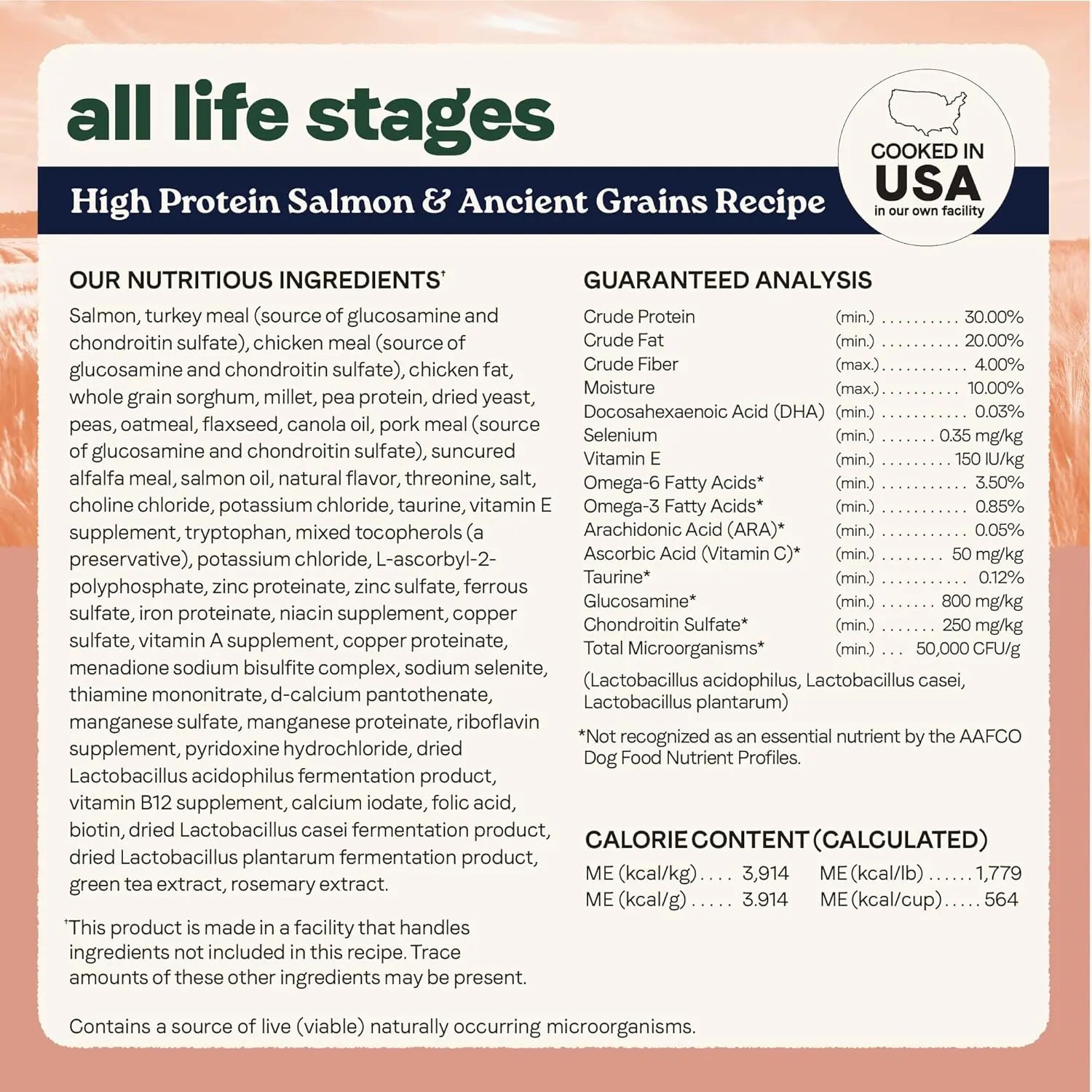 CANIDAE Premium All Life Stages Real Salmon and Ancient Grains Dry Dog Food for Canines of All Ages