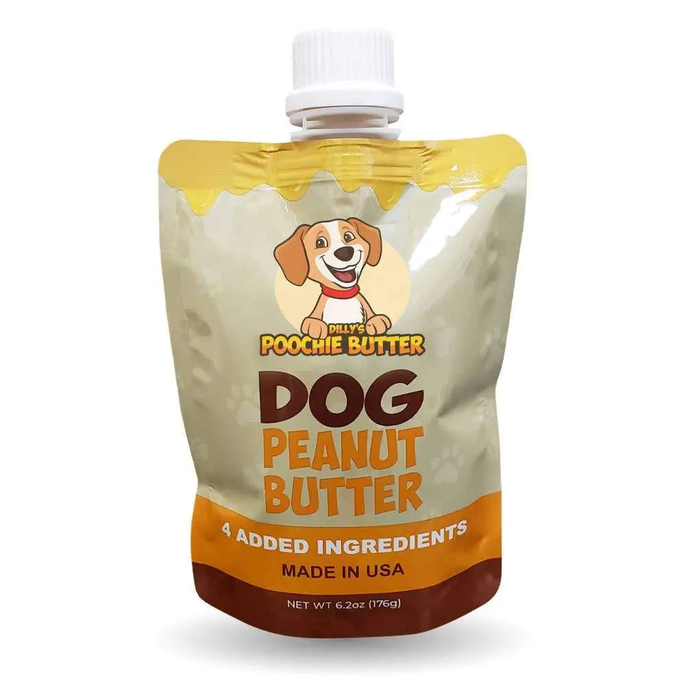 Poochie Butter Premium Dog Peanut Butter in Convenient Squeeze Pack