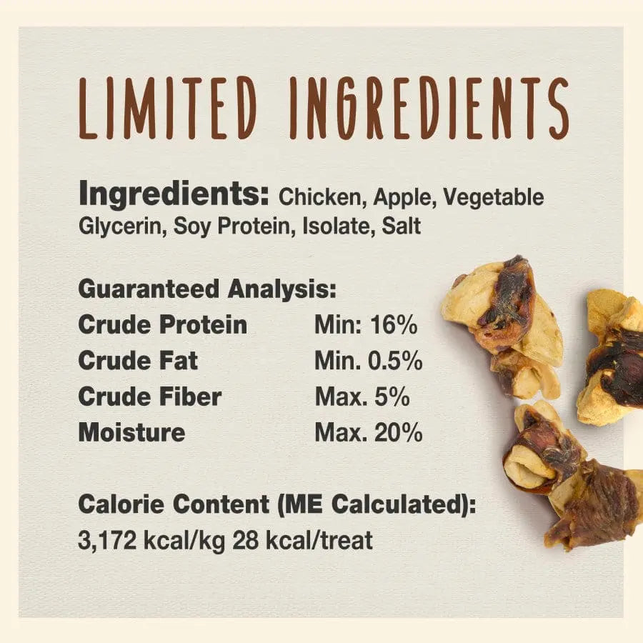 Cadet Gourmet High - Quality Chicken & Apple Wrapped Low - Fat Dog Treats