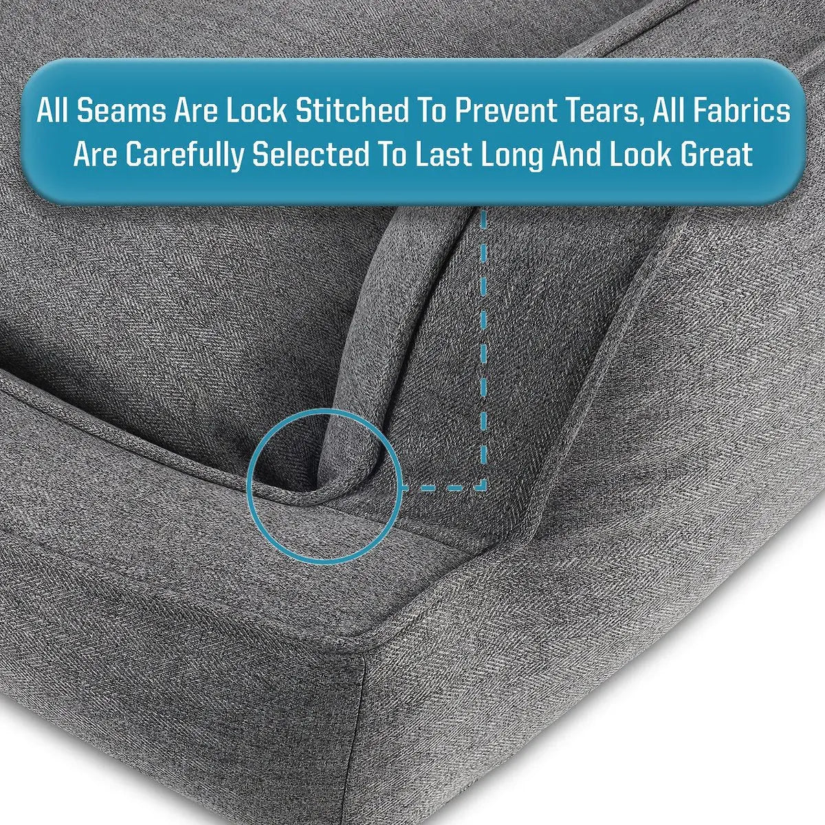 USA-Made Canine Creations Premium Orthopedic Sofa-Style Dog Bed