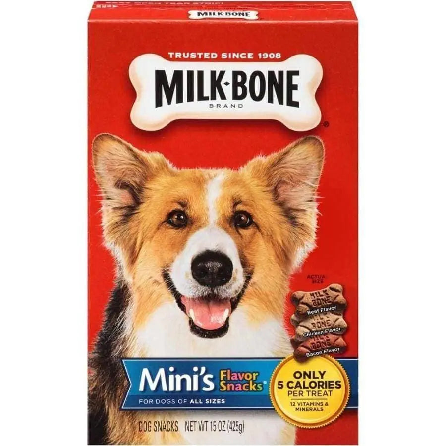 Milk-Bone Mini Flavor Dog Treat Snacks, 15 Ounce Pack