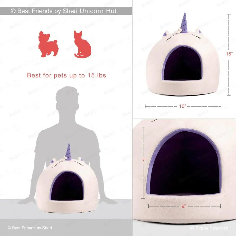 Pink Unicorn-themed Novelty Hut for Cats and Dogs