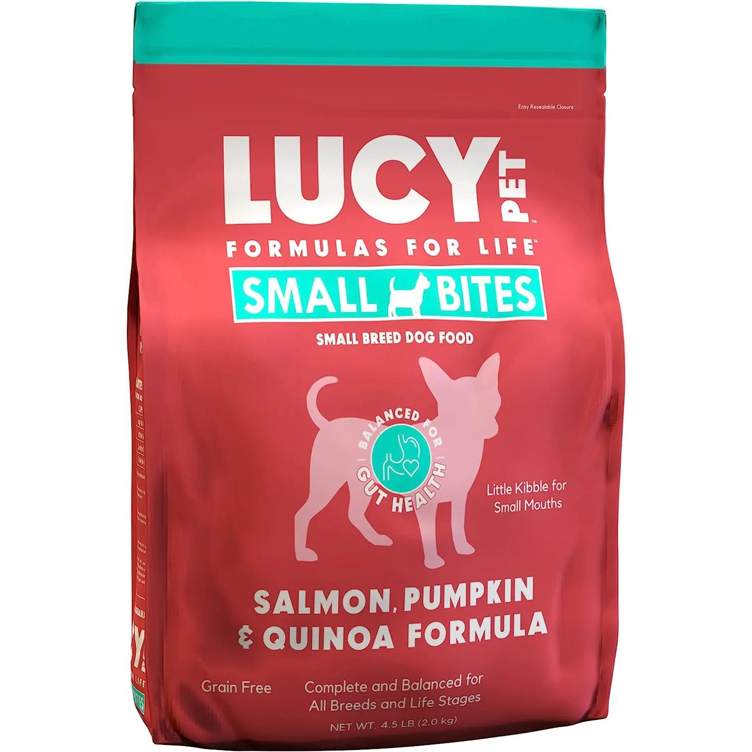 Lucy Pet's 4.5 lb Grain-Free Small Bites Dry Dog Food for Small Breeds
