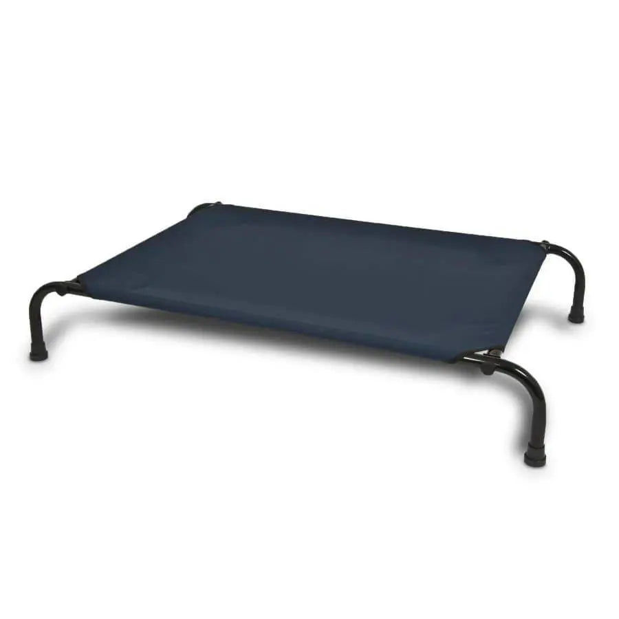 Large-Sized Navy Blue Aspen Elevated Dog Bed - Single Unit