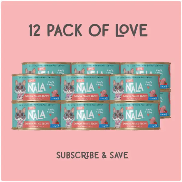 Love, Nala 2.8oz Cat Food: Flaked Tuna with Carrot & Green Pea in Seafood Broth