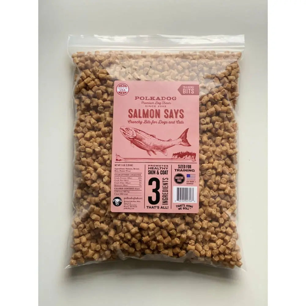 Polka Dog's Healthy Salmon Training Bits for Dogs and Cats