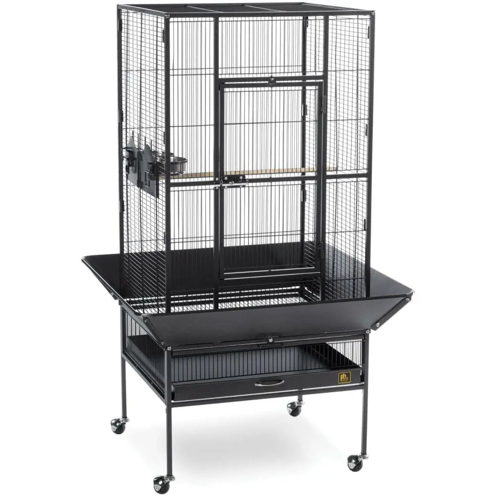 Prevue Pet Products Black Hammertone Park Plaza Cage for Small to Medium Birds 3352