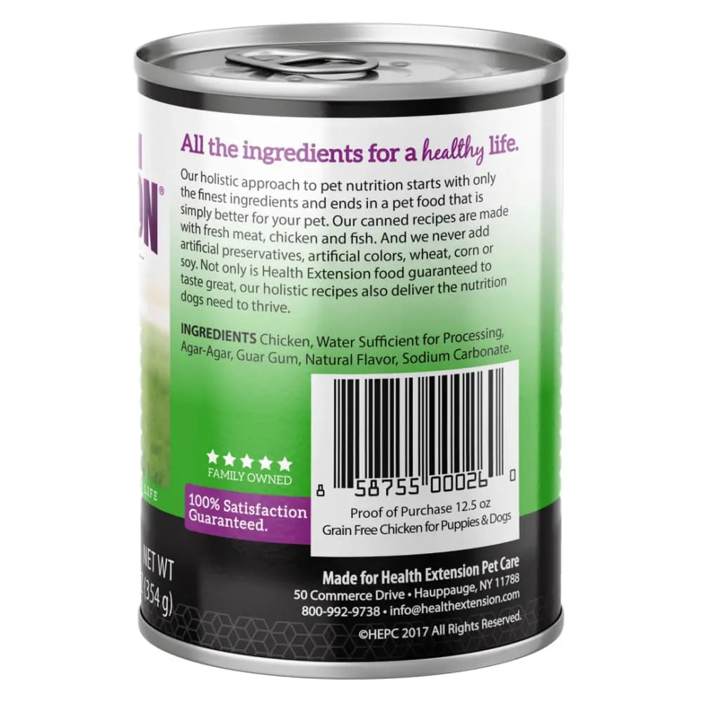 Health Extension Premium Canned Dog Food - Meaty Mix with 12 Cans of 12.5 oz Chicken
