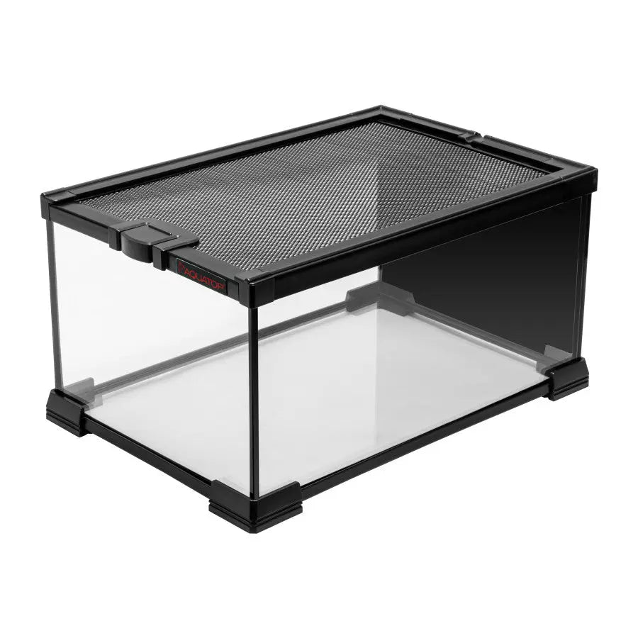 Aquatop High - quality Glass Terrarium with Mesh Top for Reptiles and Amphibians