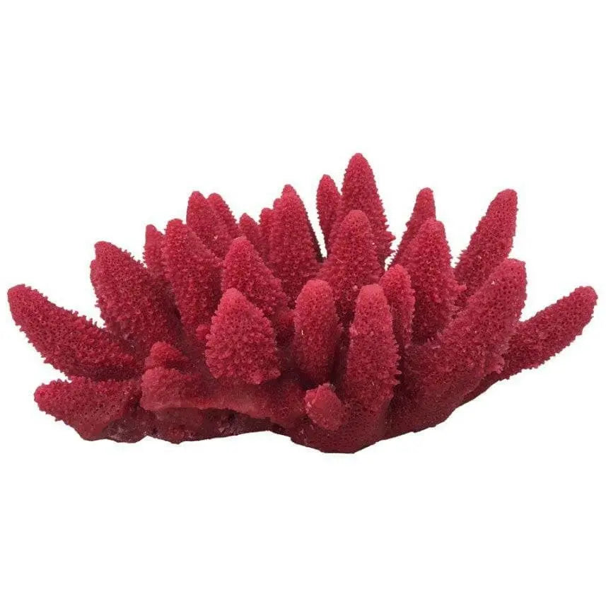 Weco South Pacific Artificial Coral Ornament - Acorapora Humilis in Rose Color for Saltwater Reefs