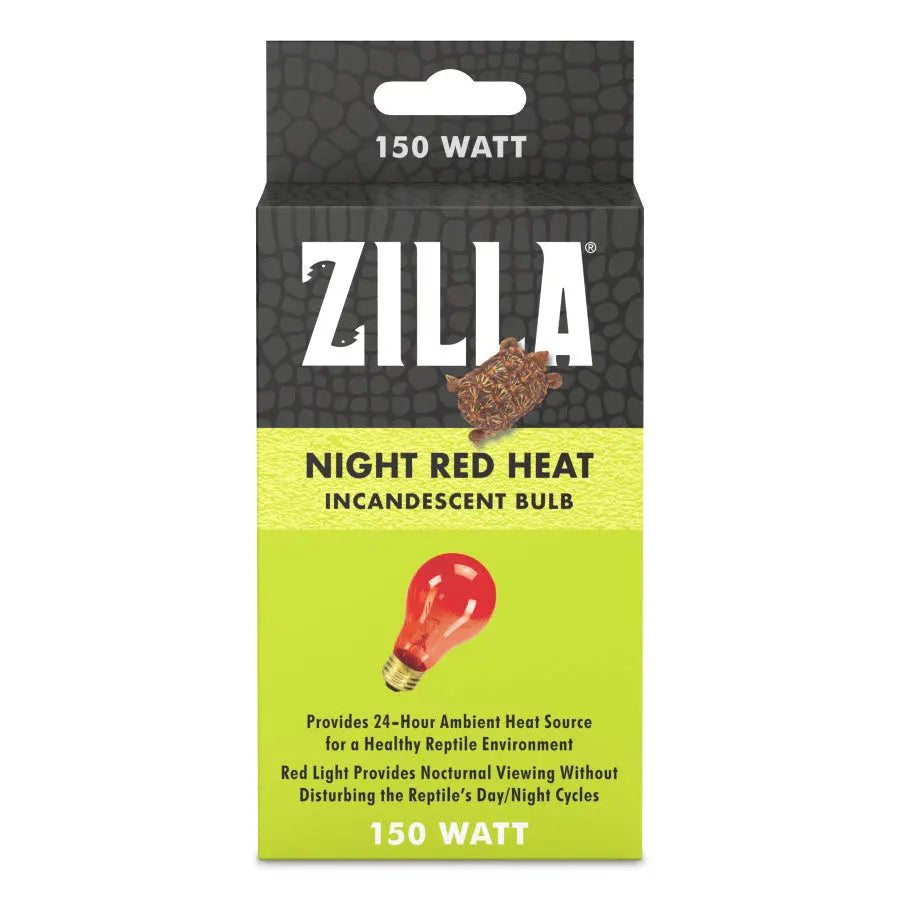 Zilla High - Quality Night Red Heat - Emitting Incandescent Lighting Bulb for Reptiles