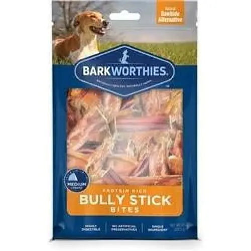 Barkworthies All - Natural Bully Stick Bites for Small to Medium Dogs