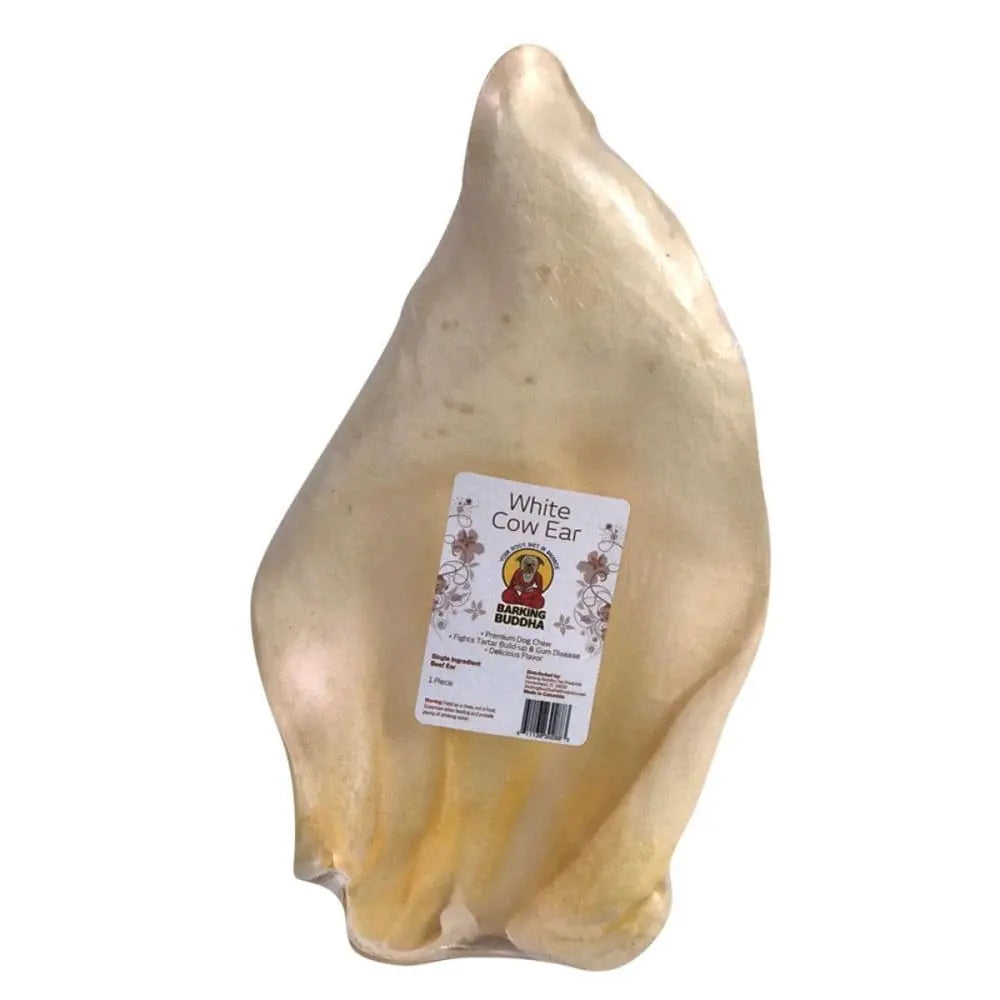 Barking Buddha - Premium XL White Cow Ears for Dogs