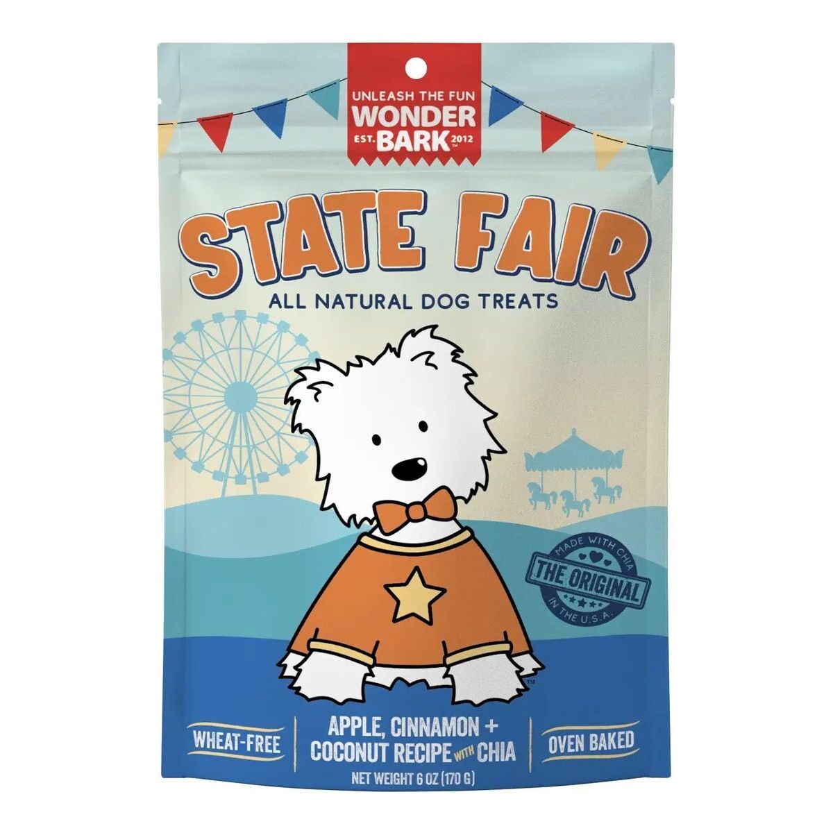 Wonder Bark Everydays All - Natural State Fair Style Dog Treat Biscuits, 6 - Ounce Package