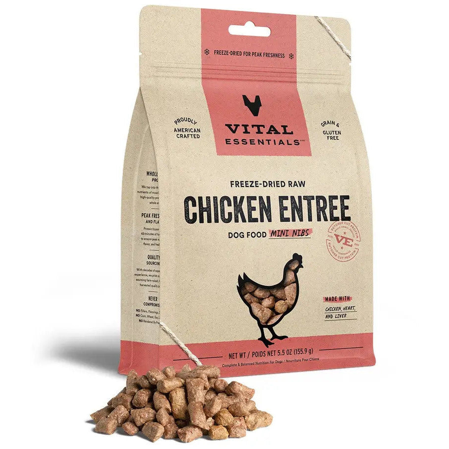 Vital Essentials® Freeze-Dried Raw Mini Nibs Chicken Entree Dog Food