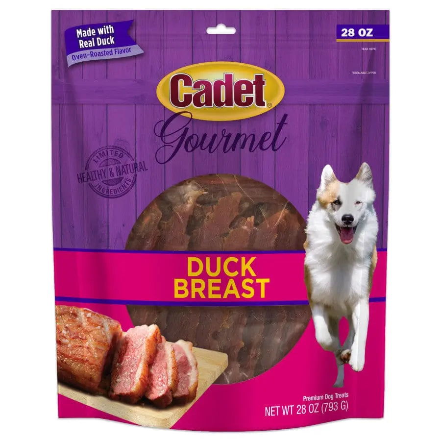 Cadet Gourmet Low-Fat High-Protein Duck Breast Treats for Dogs