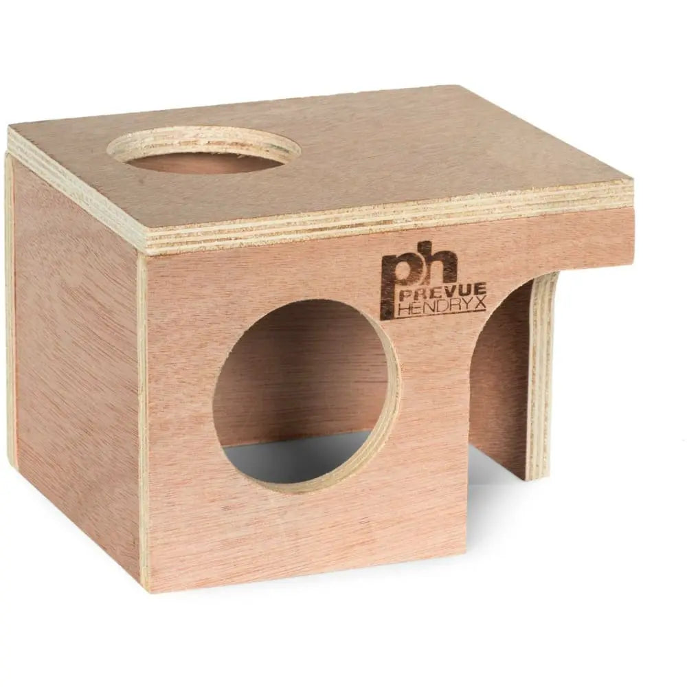 Unvarnished Wooden Hut for Hamsters and Gerbils - Ideal for Play and Rest