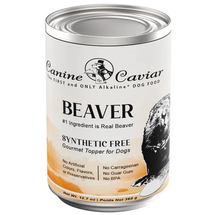Canine Caviar 12-Pack 12.7 oz Synthetic-Free Beaver Wet Dog Food for Optimal Pup Health