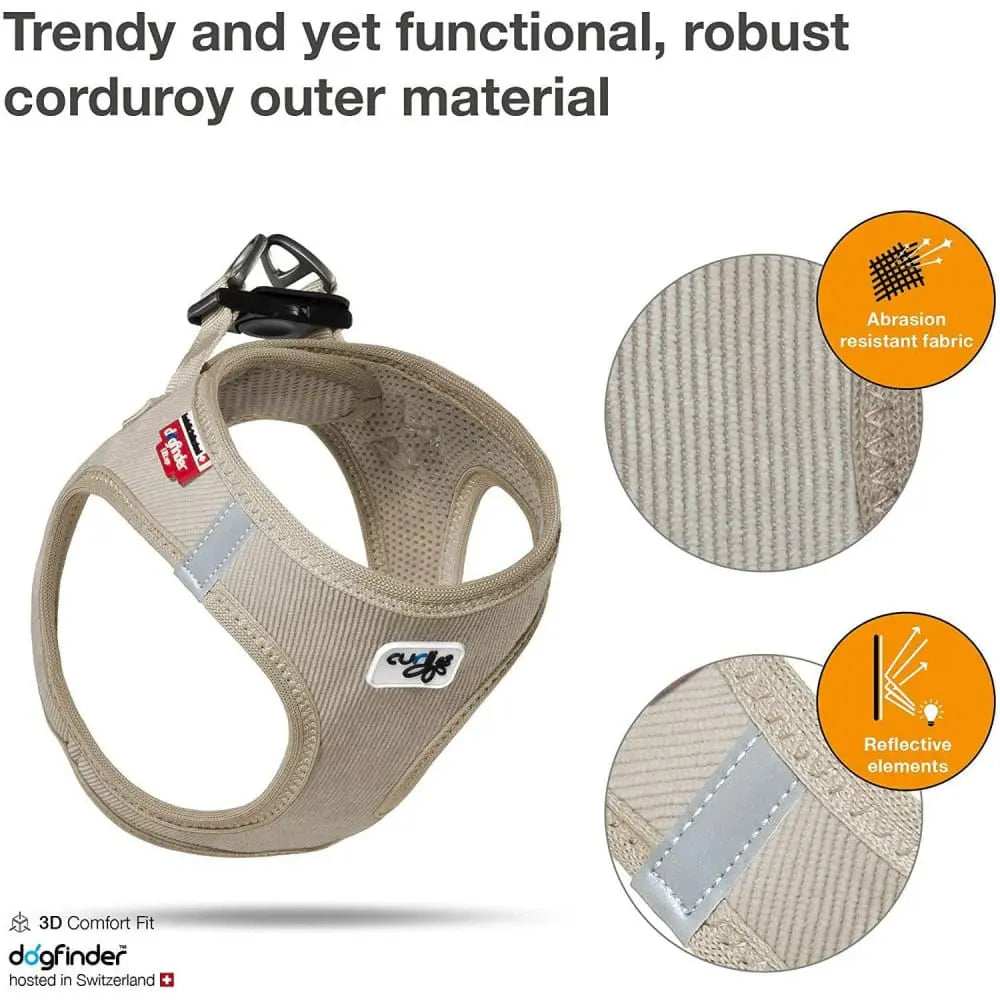 Lightweight Step-in Dog Harness with Air-Mesh Lining and Resistant Cord for Small Canines