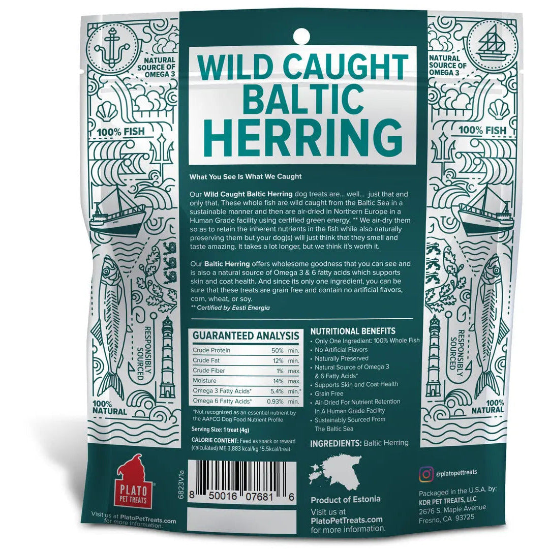 Plato All - Natural Pet Treats Made from Sustainably - Caught Baltic Herring