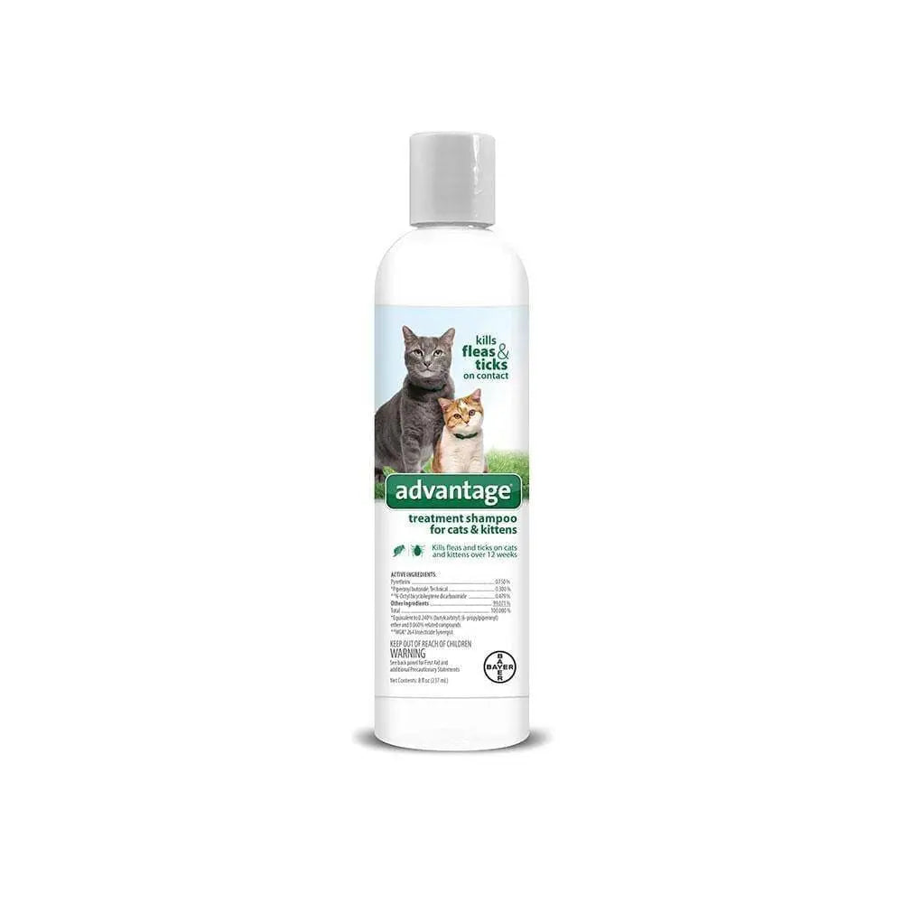 8 Oz Advantage® Cat & Kitten Treatment Shampoo for Instant Flea and Tick Kill