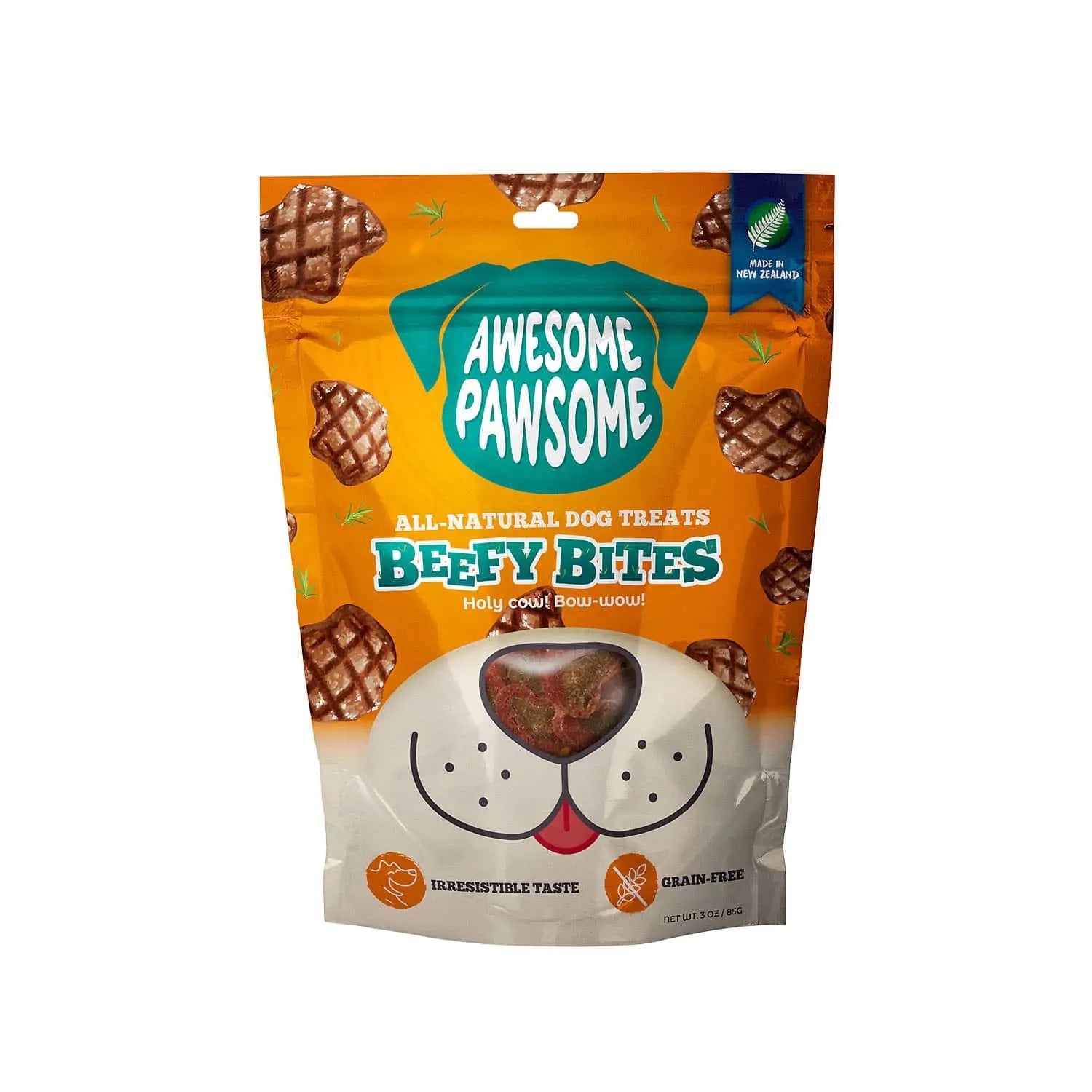 Incredibly Delicious Grass - Fed Free - Range New Zealand Beefy Dog Treats, 3oz Awesome Pawsome Variety