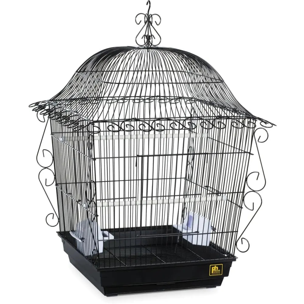 Prevue Pet Products White Jumbo Scrollwork Bird Cage for Cockatiels